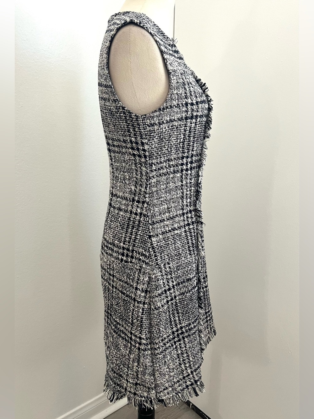 EVA FRANCO Anthropologie Ginger Dress Whitby Plaid Sheath A-Line Dress Size 6 - Picture 6 of 13